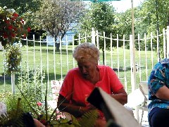 Joan (Joanne) Dorrough; Family reunion George s house